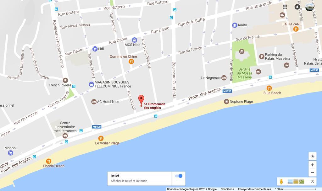 Nice Beach - Promenade Des Anglais Экстерьер фото